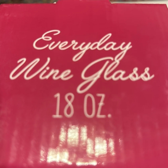 WINE EVERYDAY  18 oz wine glass. New in box - Picture 3 of 3
